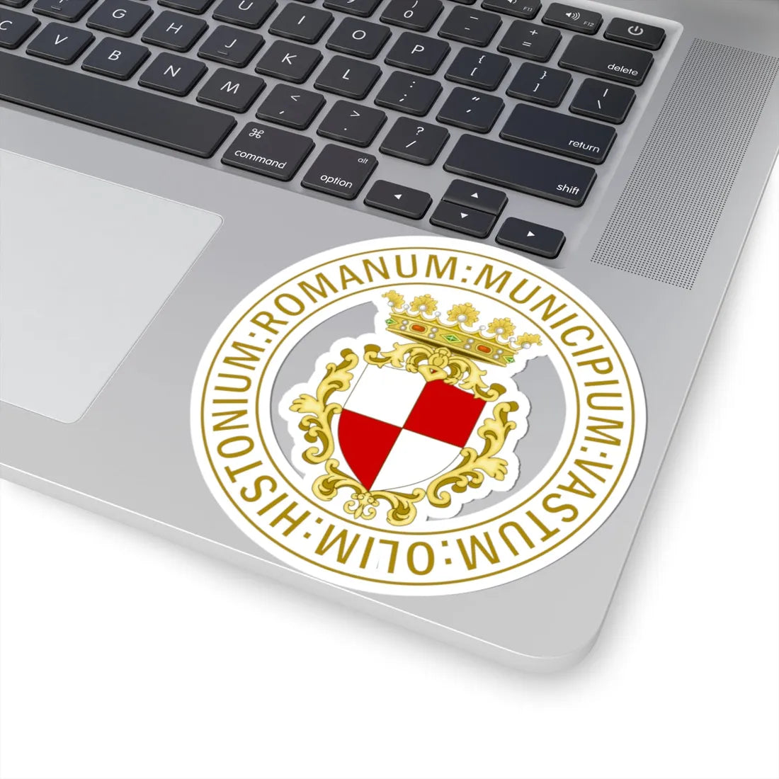 Vasto-Stemma-3 (Italy) (Coat of Arms) STICKER Vinyl Kiss-Cut Decal - The Sticker Space