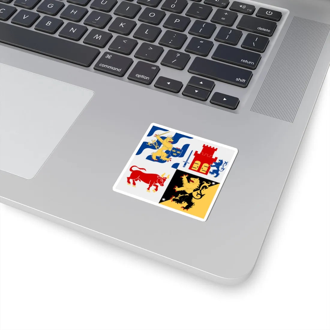 Vastra Gotalands lan vapenflagga (Sweden) STICKER Vinyl Kiss-Cut Decal - The Sticker Space