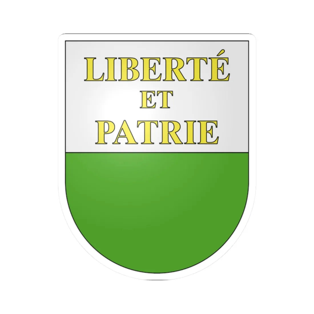 Vaud-coat of arms (Switzerland) (Coat of Arms) STICKER Vinyl Kiss-Cut Decal 2 Inch White - The Sticker Space