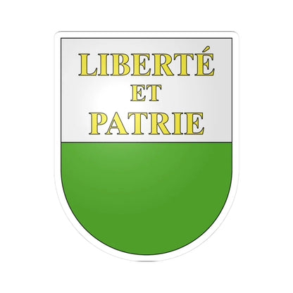 Vaud-coat of arms (Switzerland) (Coat of Arms) STICKER Vinyl Kiss-Cut Decal 3 Inch White - The Sticker Space