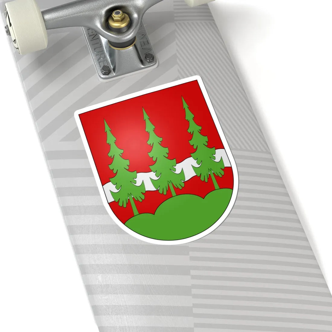 Vaulruz-coat of arms (Switzerland) (Coat of Arms) STICKER Vinyl Kiss-Cut Decal - The Sticker Space