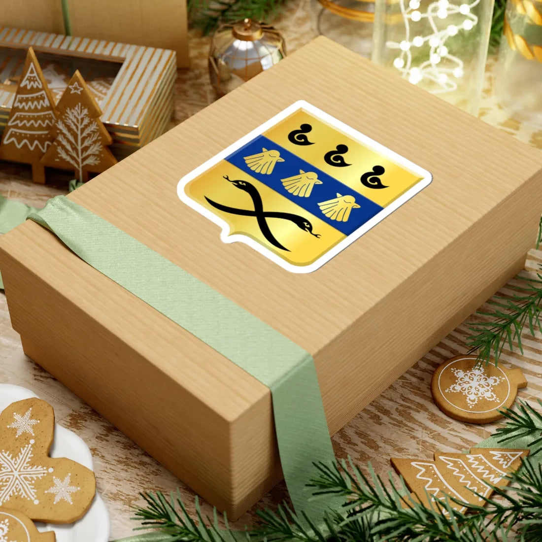 Vaux-sur-Sûre wapen (Belgium) (Coat of Arms) STICKER Vinyl Kiss-Cut Decal - The Sticker Space