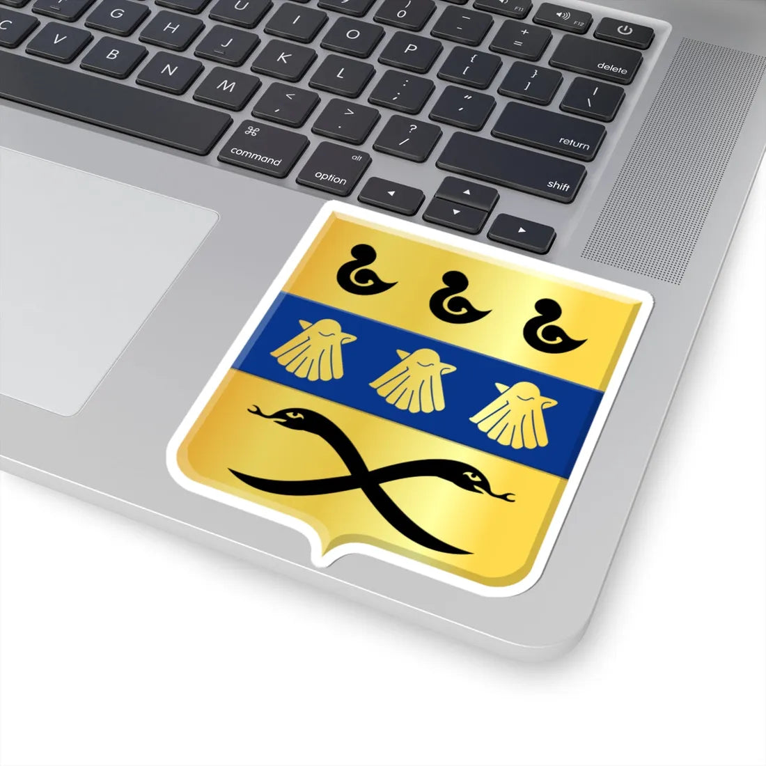 Vaux-sur-Sûre wapen (Belgium) (Coat of Arms) STICKER Vinyl Kiss-Cut Decal - The Sticker Space