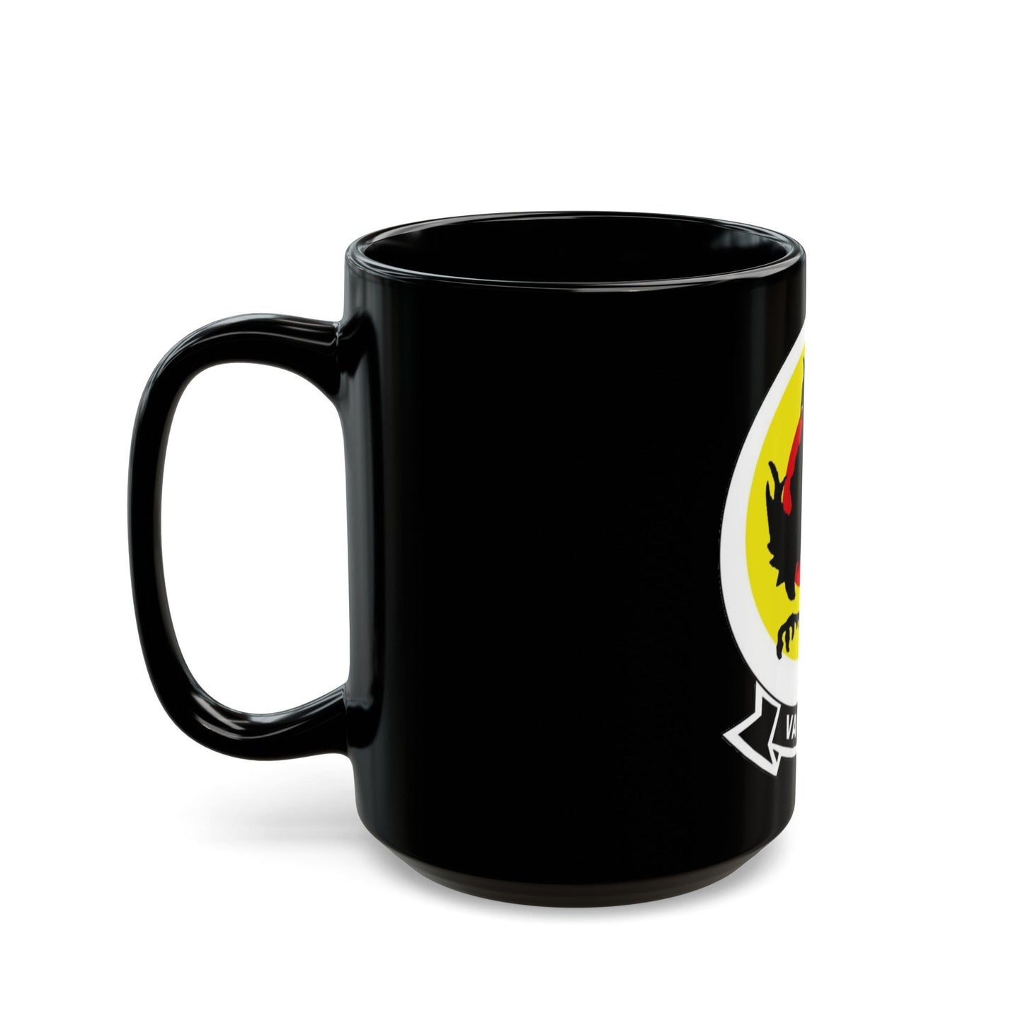 VAW 11 Carrier Airborne Early Warning Squadron 11 (U.S. Navy) Black Coffee Mug-The Sticker Space