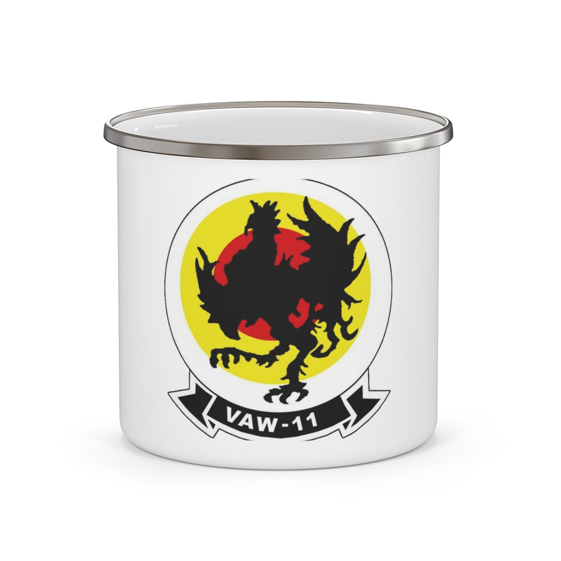 VAW 11 Carrier Airborne Early Warning Squadron 11 (U.S. Navy) Enamel Mug 12oz-12oz-The Sticker Space