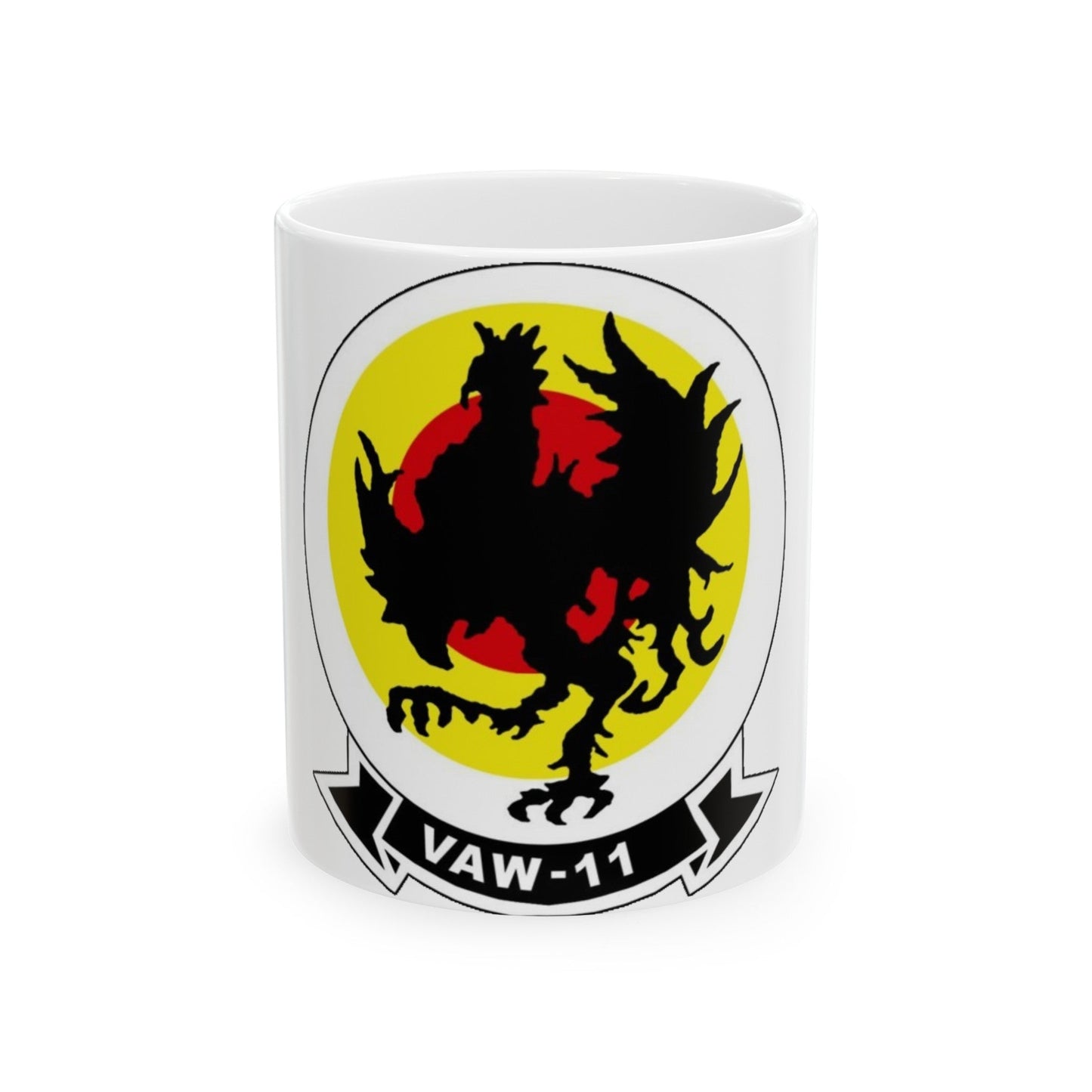 VAW 11 Carrier Airborne Early Warning Squadron 11 (U.S. Navy) White Coffee Mug-11oz-The Sticker Space