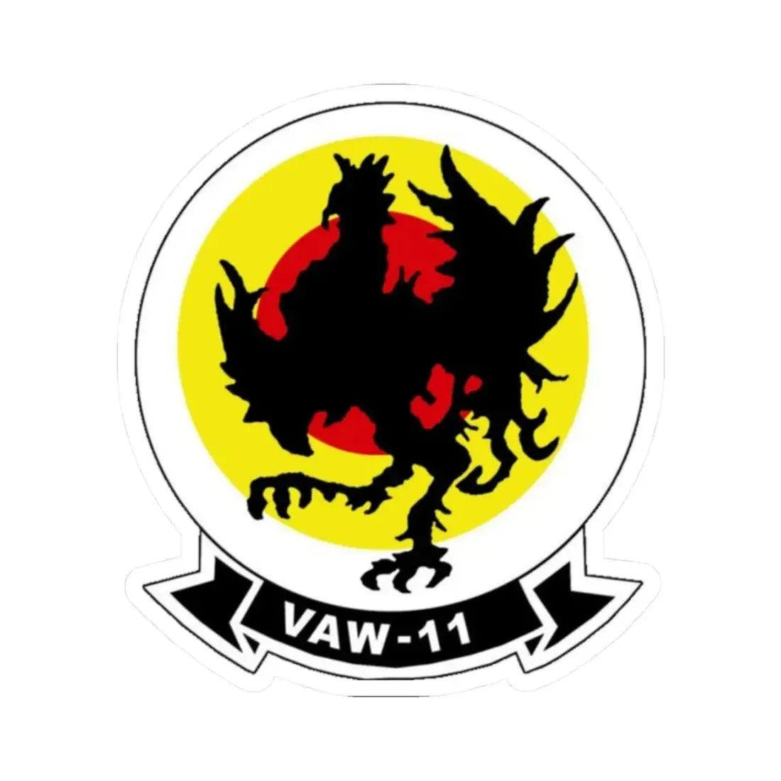 VAW 11 Carrier Airborne Early Warning Squadron 11 (U.S. Navy) STICKER Vinyl Kiss-Cut Decal 2 Inch White - The Sticker Space