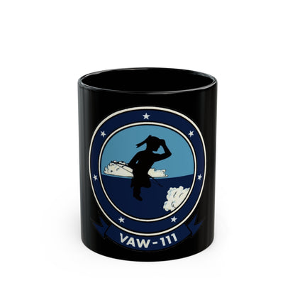 VAW 111 (U.S. Navy) Black Coffee Mug-11oz-The Sticker Space