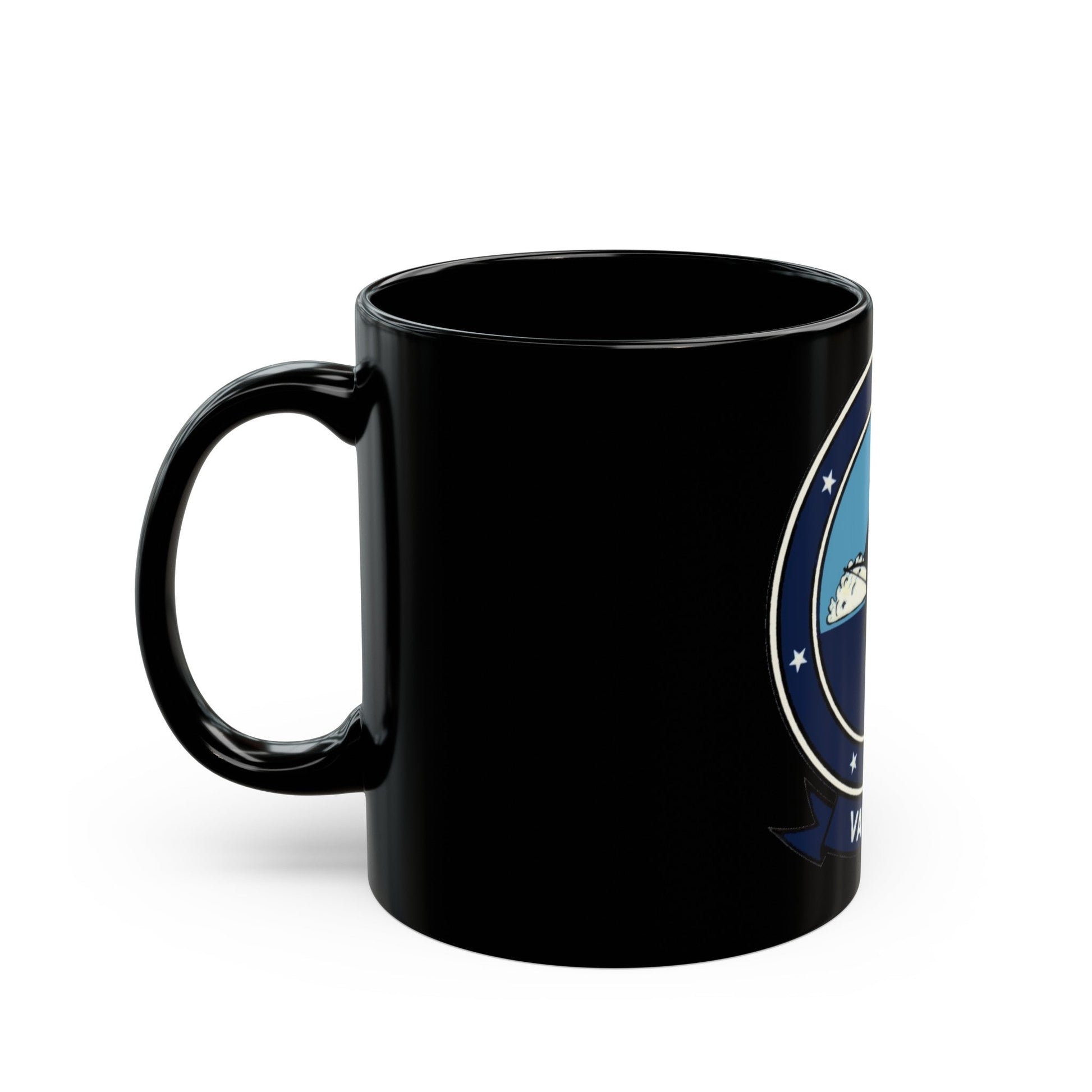 VAW 111 (U.S. Navy) Black Coffee Mug-The Sticker Space