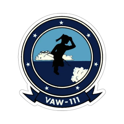 VAW 111 (U.S. Navy) STICKER Vinyl Kiss-Cut Decal 2 Inch White - The Sticker Space