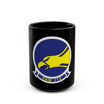 VAW 112 (U.S. Navy) Black Coffee Mug-15oz-The Sticker Space