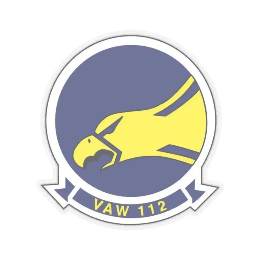 VAW 112 (U.S. Navy) STICKER Vinyl Kiss-Cut Decal 2 Inch Transparent - The Sticker Space