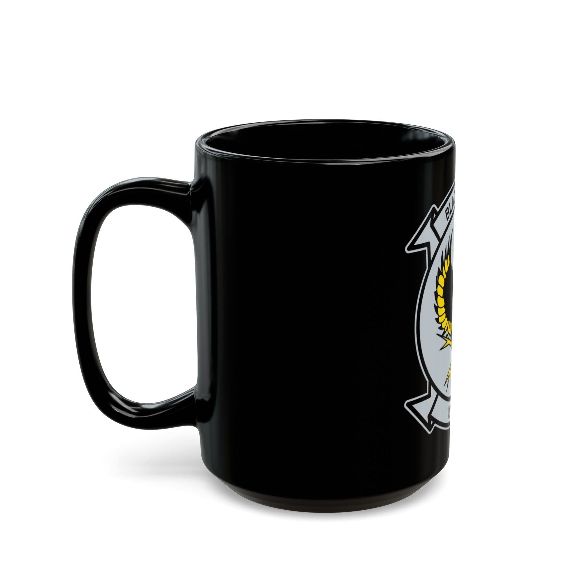 VAW 113 Blackeagles (U.S. Navy) Black Coffee Mug-The Sticker Space