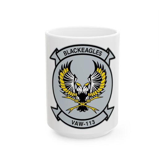 VAW 113 Blackeagles (U.S. Navy) White Coffee Mug-15oz-The Sticker Space