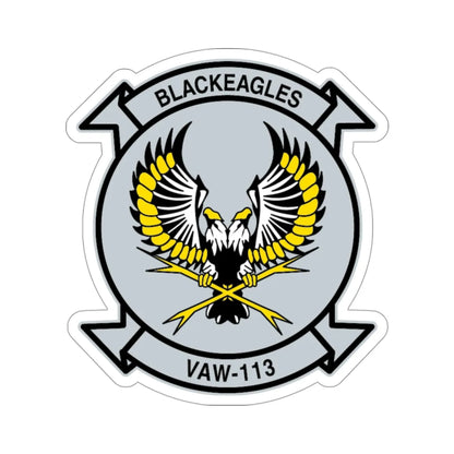 VAW 113 Blackeagles (U.S. Navy) STICKER Vinyl Die-Cut Decal 3 Inch - The Sticker Space