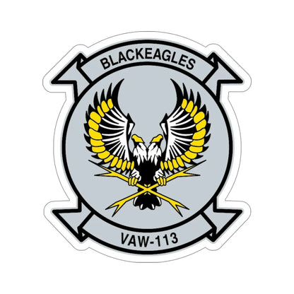 VAW 113 Blackeagles (U.S. Navy) STICKER Vinyl Die-Cut Decal 5 Inch - The Sticker Space