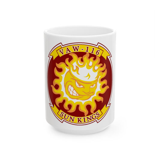 VAW 116 Sun Kings (U.S. Navy) White Coffee Mug-15oz-The Sticker Space