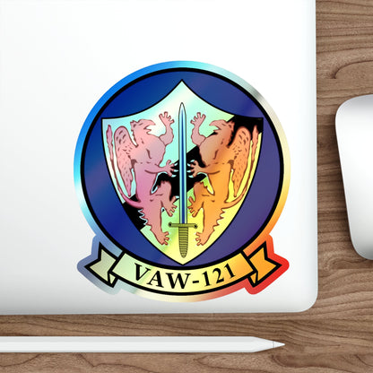 VAW 121 (U.S. Navy) Holographic STICKER Die-Cut Vinyl Decal-The Sticker Space