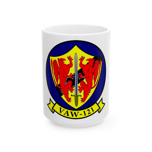 VAW 121 (U.S. Navy) White Coffee Mug-15oz-The Sticker Space