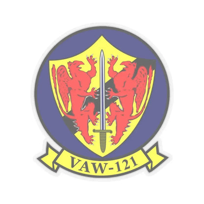 VAW 121 (U.S. Navy) STICKER Vinyl Kiss-Cut Decal 4 Inch Transparent - The Sticker Space
