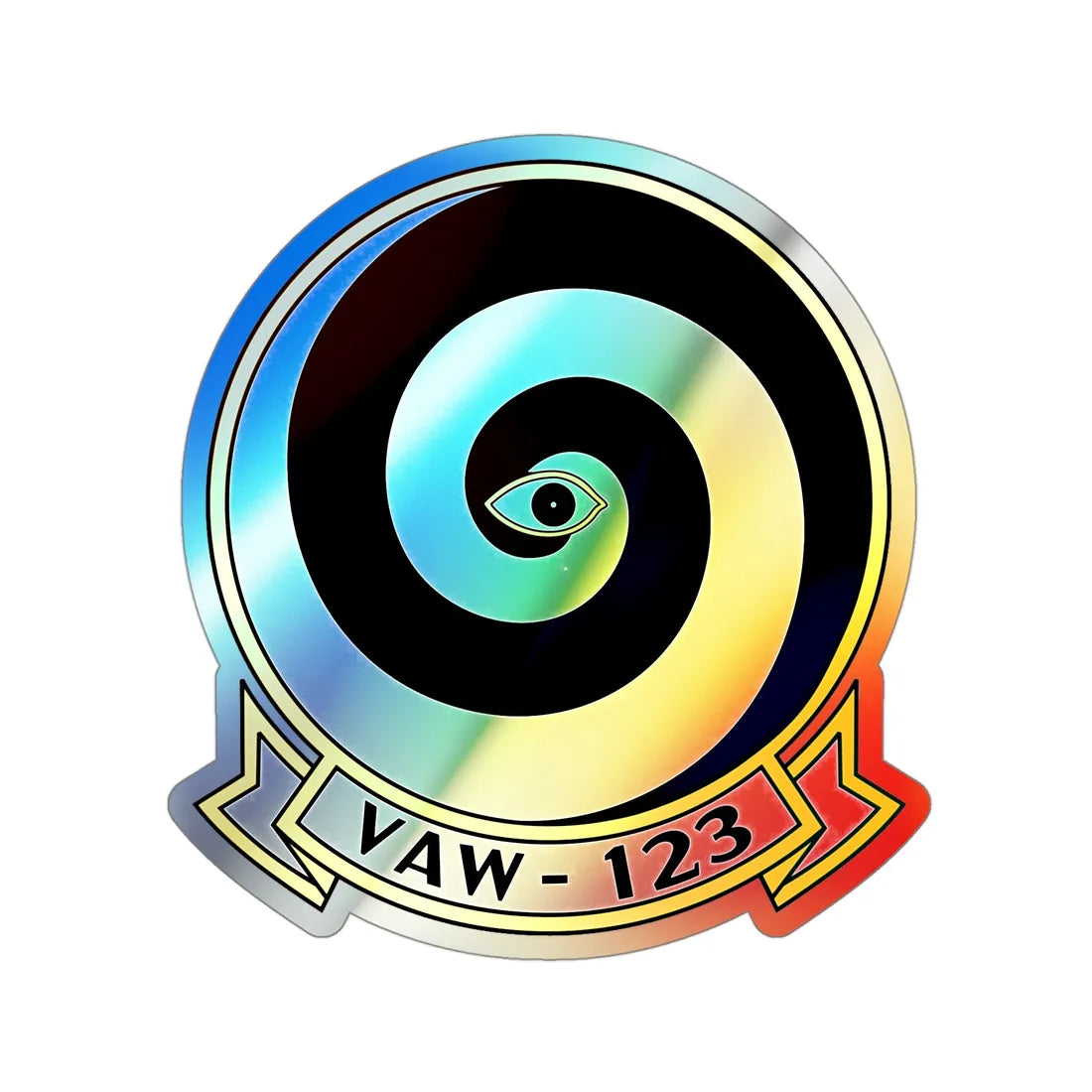 VAW 123 Screwtops (U.S. Navy) Holographic STICKER Die-Cut Vinyl Decal 4 Inch Holographic - The Sticker Space