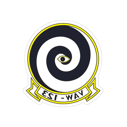 VAW 123 Screwtops (U.S. Navy) REVERSE PRINT Transparent Die-Cut STICKER 3 Inch Die-Cut Transparent - The Sticker Space