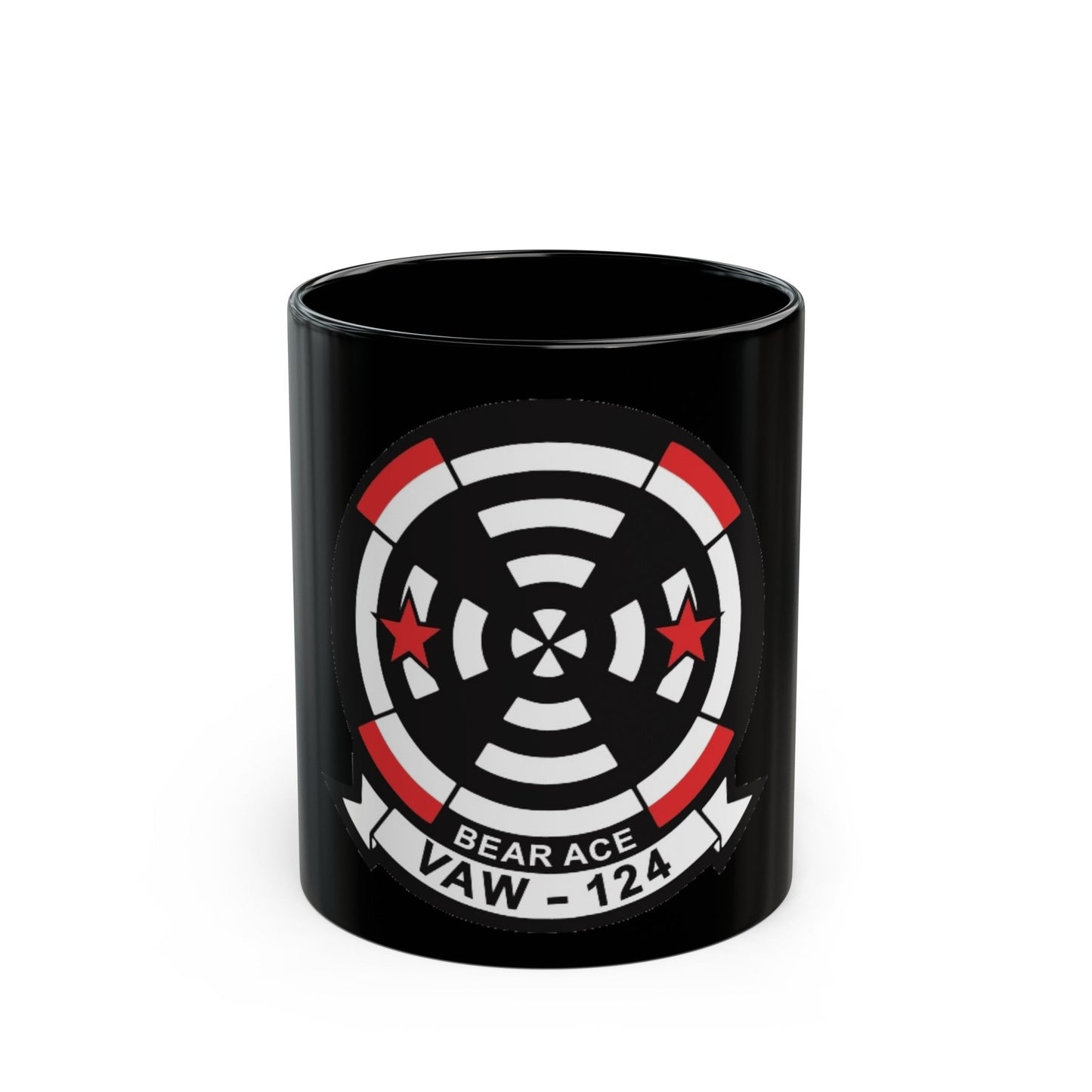 VAW 124 Bear Ace (U.S. Navy) Black Coffee Mug-11oz-The Sticker Space