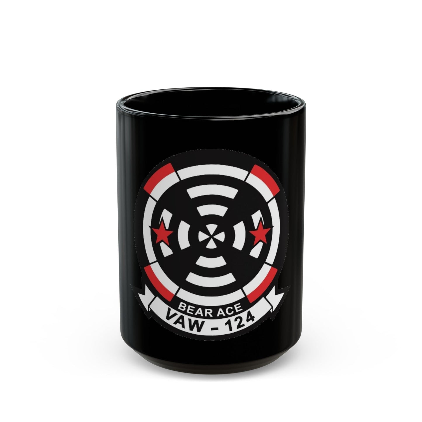 VAW 124 Bear Ace (U.S. Navy) Black Coffee Mug-15oz-The Sticker Space