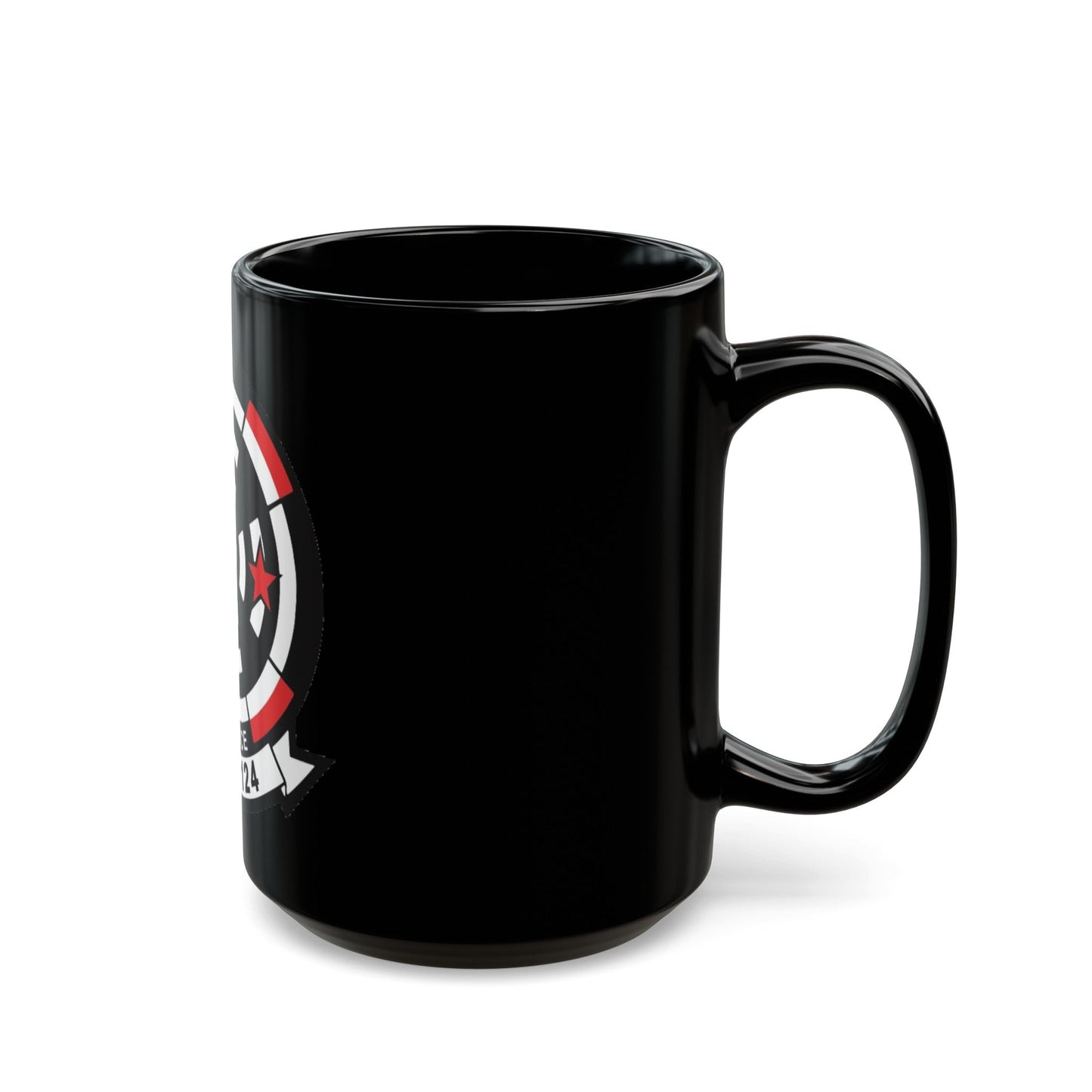 VAW 124 Bear Ace (U.S. Navy) Black Coffee Mug-The Sticker Space