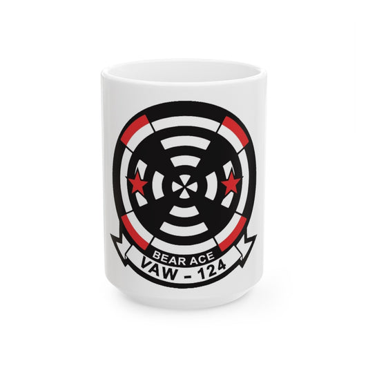 VAW 124 Bear Ace (U.S. Navy) White Coffee Mug-15oz-The Sticker Space