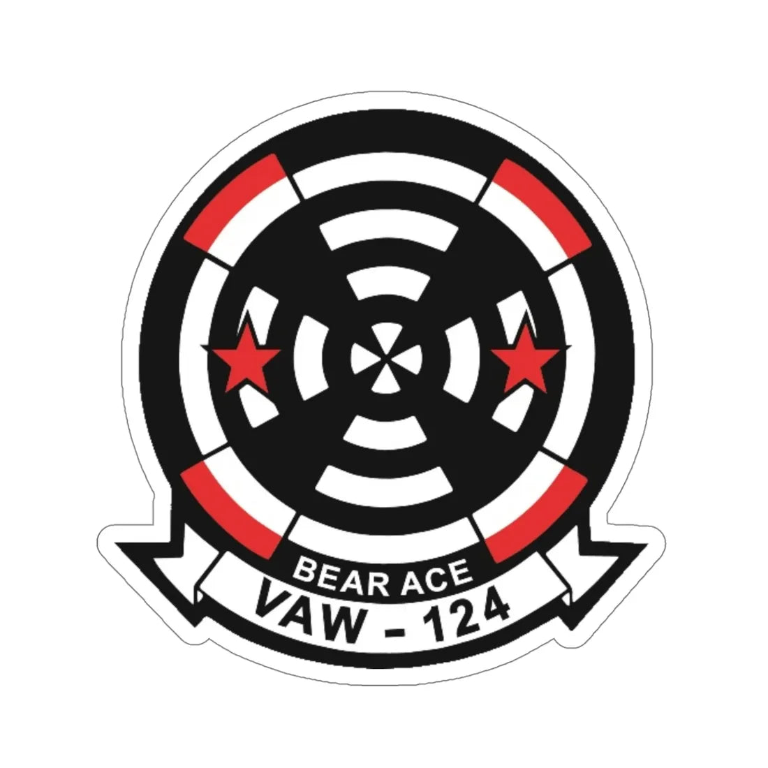 VAW 124 Bear Ace (U.S. Navy) STICKER Vinyl Die-Cut Decal 5 Inch - The Sticker Space