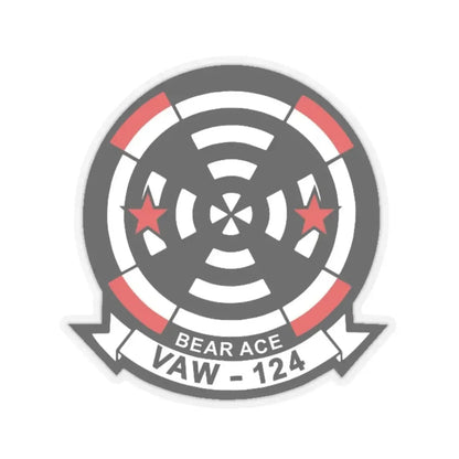VAW 124 Bear Ace (U.S. Navy) STICKER Vinyl Kiss-Cut Decal 4 Inch Transparent - The Sticker Space
