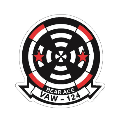 VAW 124 Bear Ace (U.S. Navy) STICKER Vinyl Kiss-Cut Decal 4 Inch White - The Sticker Space