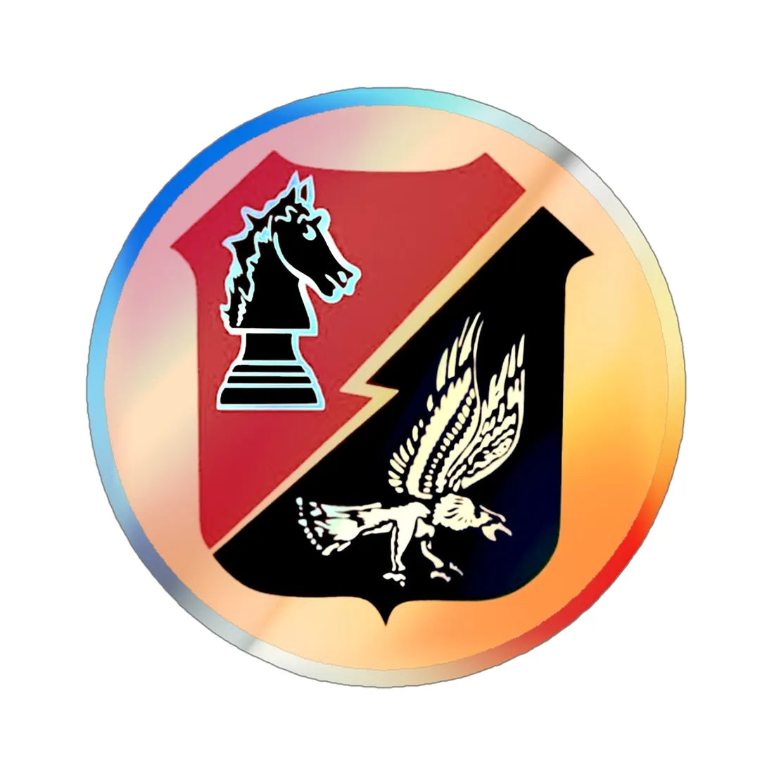 VAW 33 (U.S. Navy) Holographic STICKER Die-Cut Vinyl Decal 4 Inch Holographic - The Sticker Space