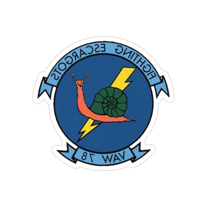 VAW 78 (U.S. Navy) REVERSE PRINT Transparent STICKER-3 Inch-The Sticker Space