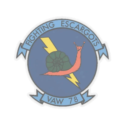 VAW 78 (U.S. Navy) STICKER Vinyl Kiss-Cut Decal 2 Inch Transparent - The Sticker Space