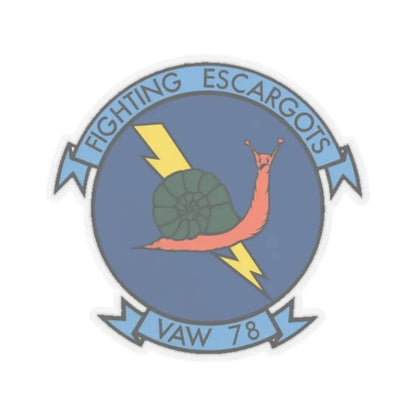 VAW 78 (U.S. Navy) STICKER Vinyl Kiss-Cut Decal 4 Inch Transparent - The Sticker Space