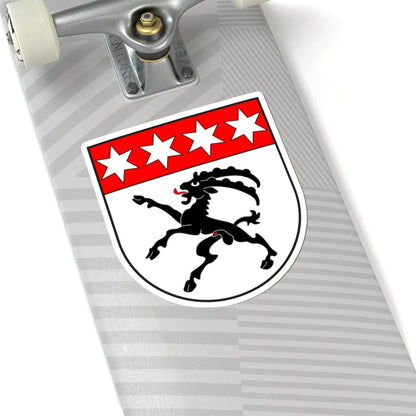 Vaz Obervaz wappen (Switzerland) (Coat of Arms) STICKER Vinyl Kiss-Cut Decal - The Sticker Space