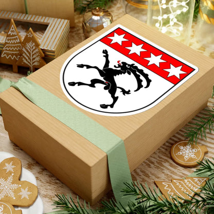 Vaz Obervaz wappen (Switzerland) (Coat of Arms) STICKER Vinyl Kiss-Cut Decal - The Sticker Space