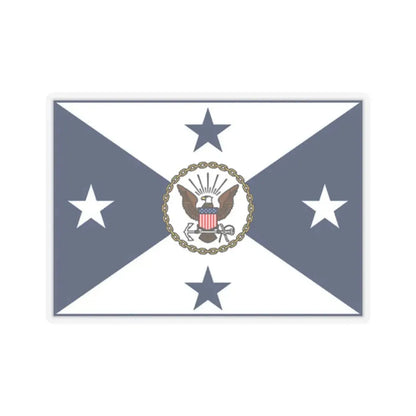 VCNO FLAG NO POLE (U.S. Navy) STICKER Vinyl Kiss-Cut Decal 2 Inch Transparent - The Sticker Space
