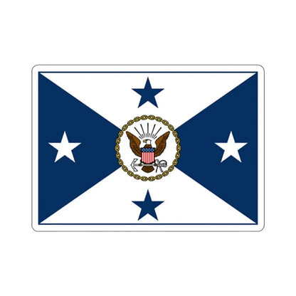VCNO FLAG NO POLE (U.S. Navy) STICKER Vinyl Kiss-Cut Decal 2 Inch White - The Sticker Space