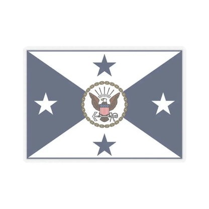 VCNO FLAG NO POLE (U.S. Navy) STICKER Vinyl Kiss-Cut Decal 6 Inch Transparent - The Sticker Space