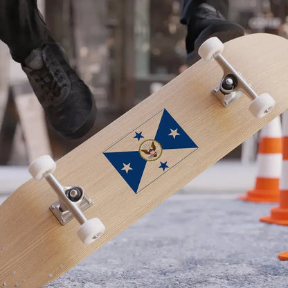 VCNO FLAG NO POLE.1 (U.S. Navy) REVERSE PRINT Transparent Die-Cut STICKER - The Sticker Space