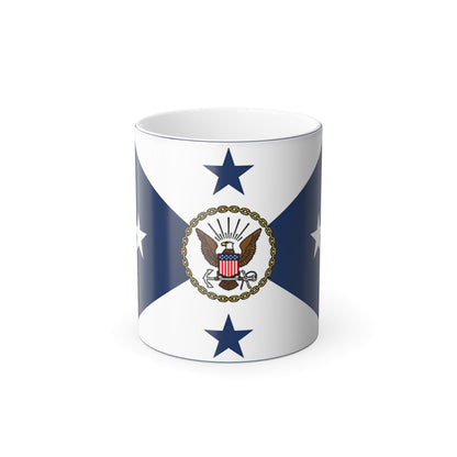 VCNO FLAG NO POLE. (U.S. Navy) Color Changing Mug 11oz-11oz-The Sticker Space