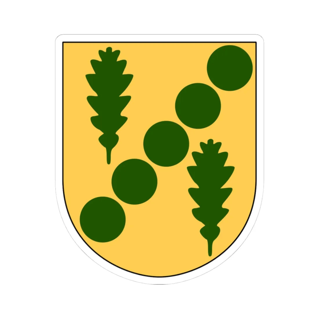 Väderstad församling vapen (Sweden) (Coat of Arms) STICKER Vinyl Kiss-Cut Decal 3 Inch White - The Sticker Space