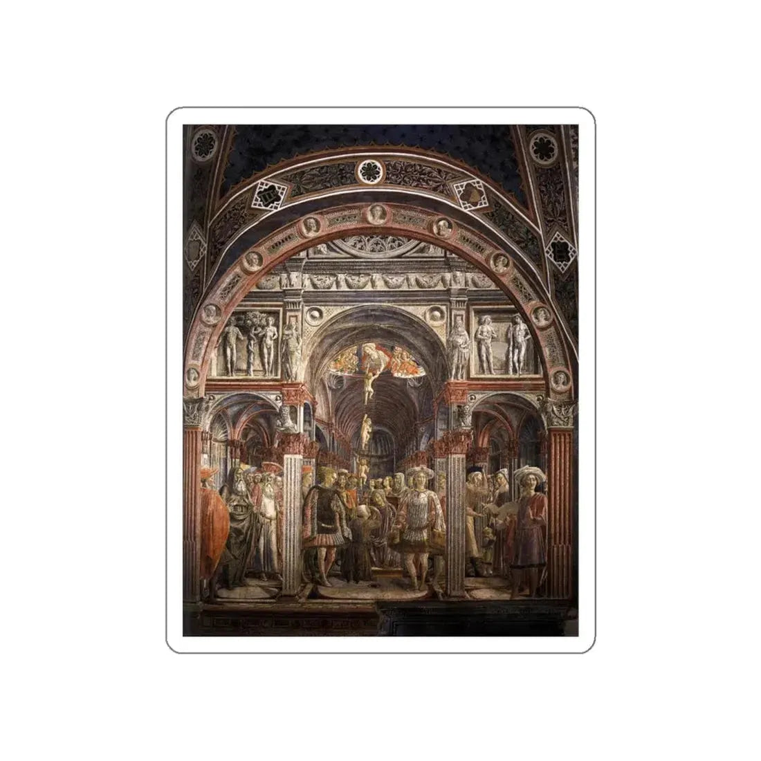 VECCHIETTA - The Founding of the Spedale di Santa Maria della Scala (Artwork) STICKER Vinyl Die-Cut Decal White Die-Cut 4 Inch - The Sticker Space