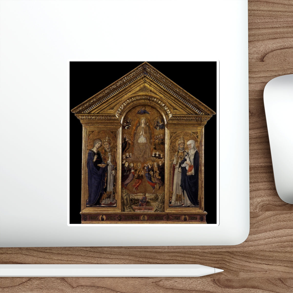 VECCHIETTA - The Virgin of the Assumption with Saints (Artwork) STICKER Vinyl Die-Cut Decal-The Sticker Space