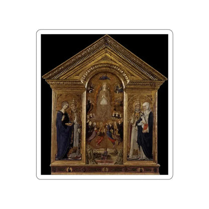 VECCHIETTA - The Virgin of the Assumption with Saints (Artwork) STICKER Vinyl Die-Cut Decal White Die-Cut 4 Inch - The Sticker Space