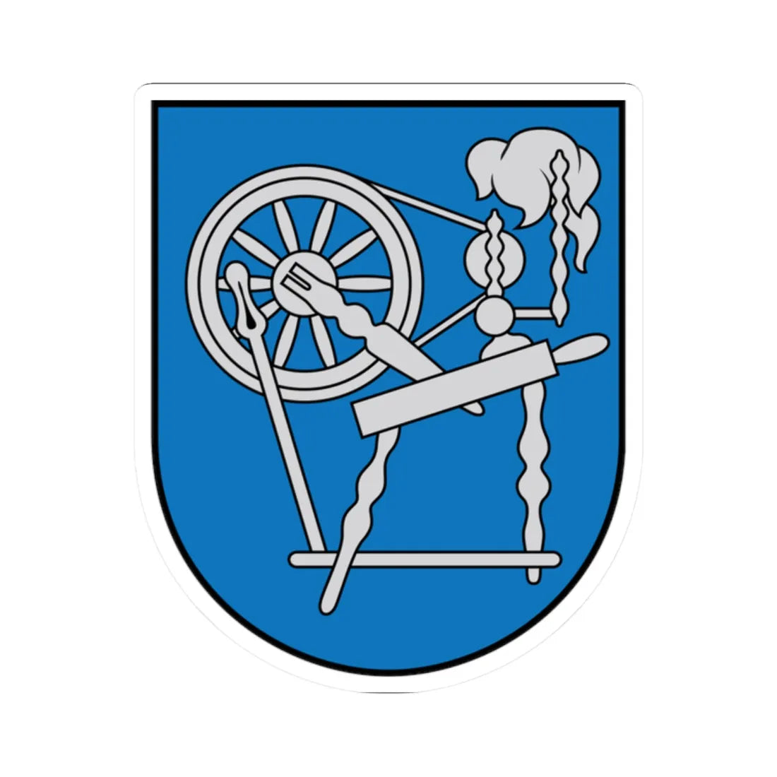 Vecpiebalgas novads COA (Latvia) (Coat of Arms) STICKER Vinyl Kiss-Cut Decal 2 Inch White - The Sticker Space