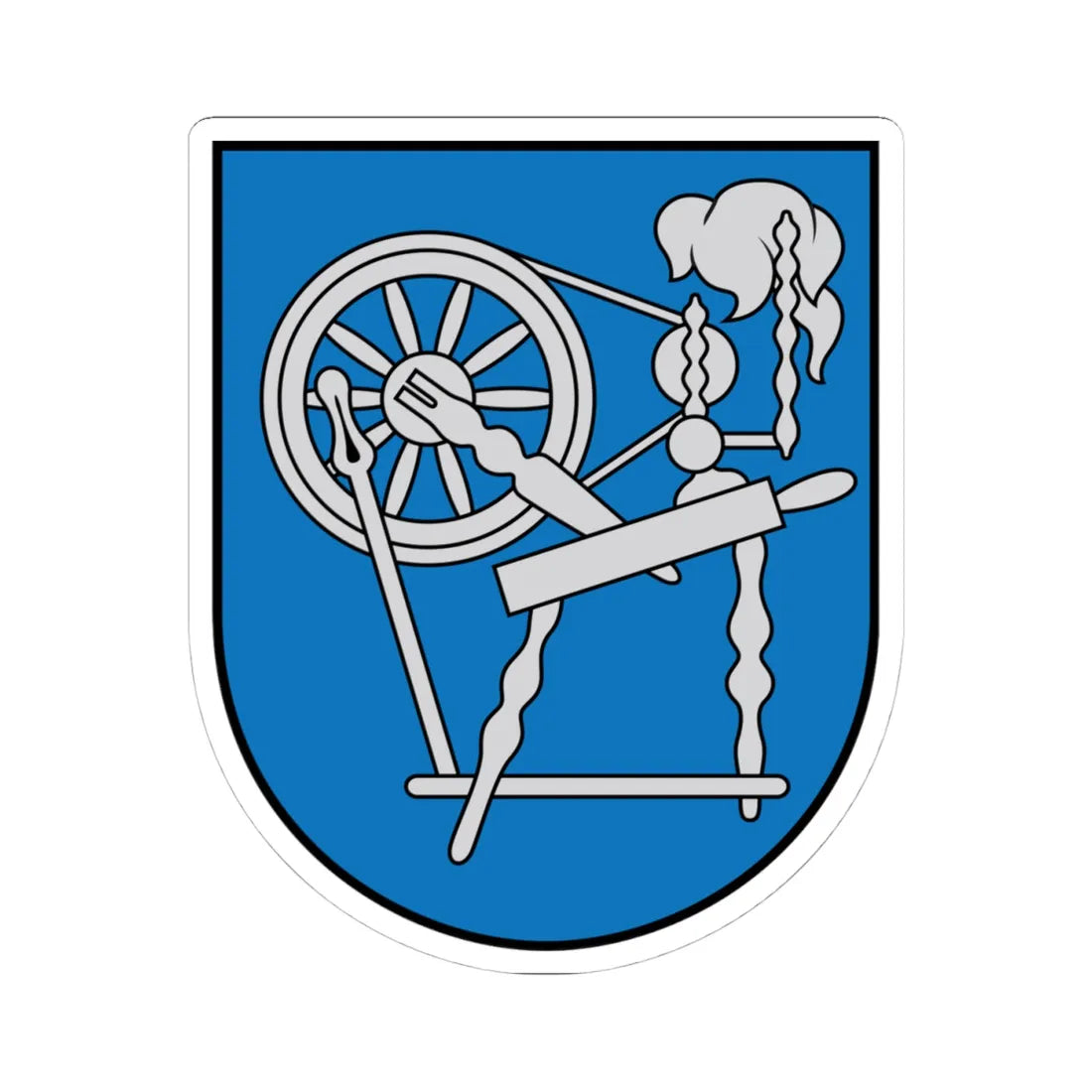 Vecpiebalgas novads COA (Latvia) (Coat of Arms) STICKER Vinyl Kiss-Cut Decal 4 Inch White - The Sticker Space